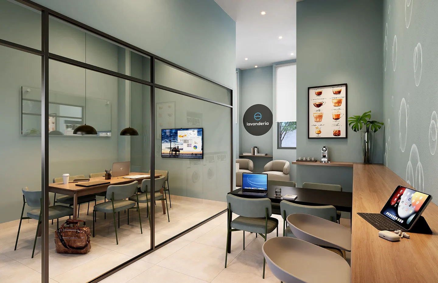 Perspectiva oficial do coworking do Arcos do Porto