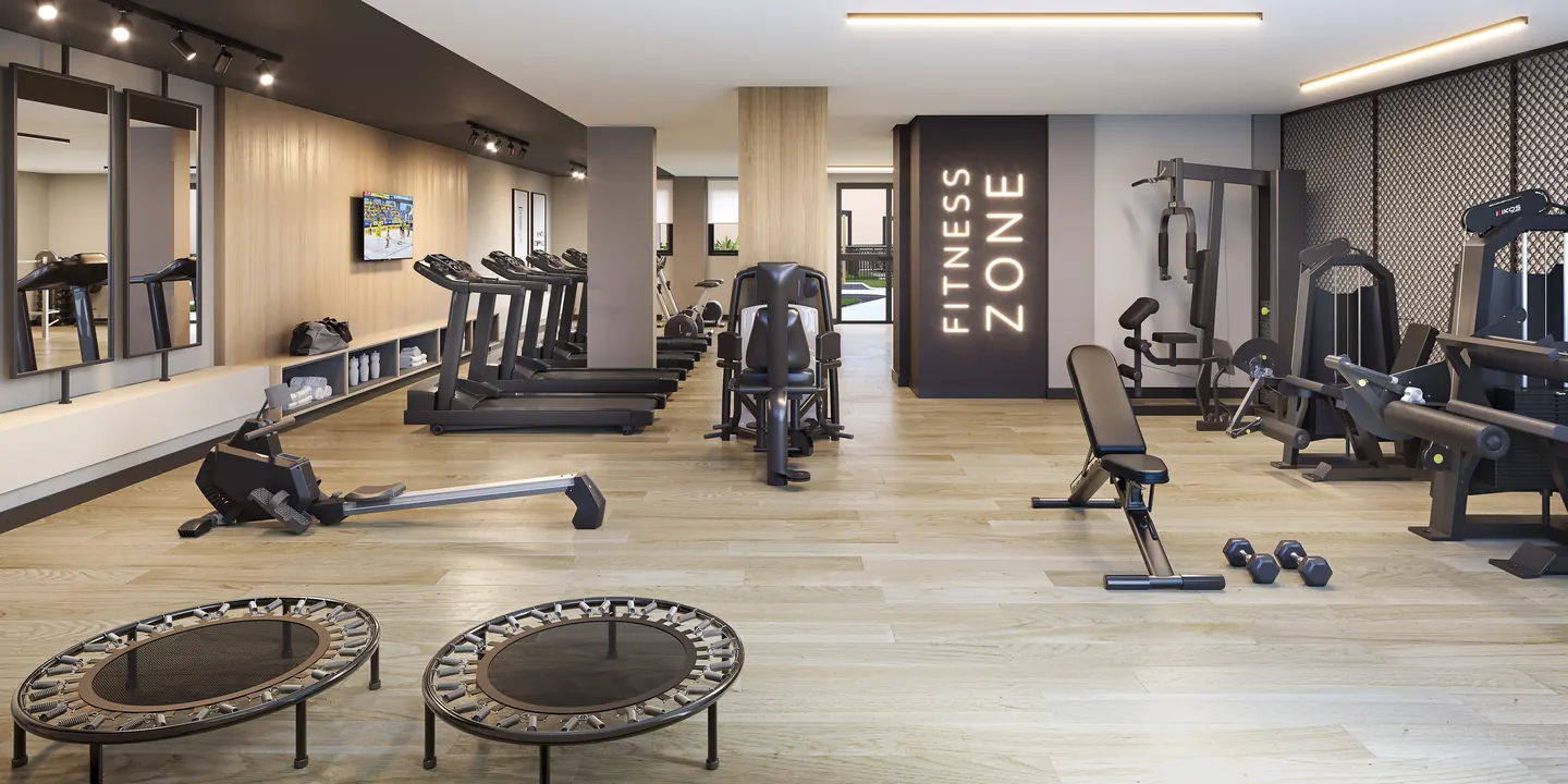 Perspectiva ilustrativa do fitness do Farol da Guanabara