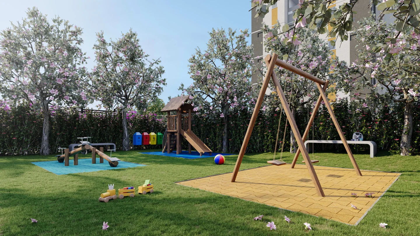 Playground em perspectiva ilustrativa do Life.