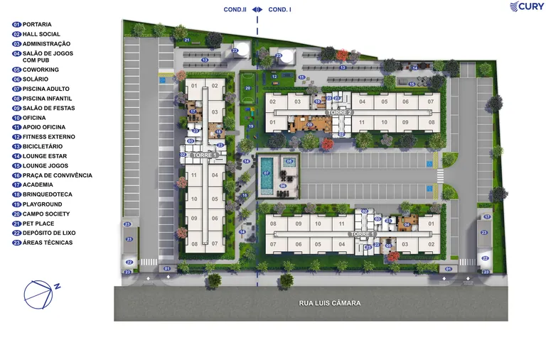 Planta do Residencial Nova Olaria