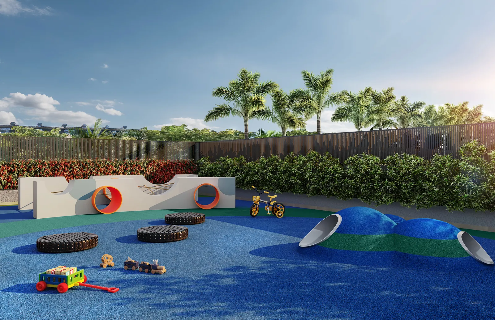 Perspectiva artística: playground do Pateo Nazareth