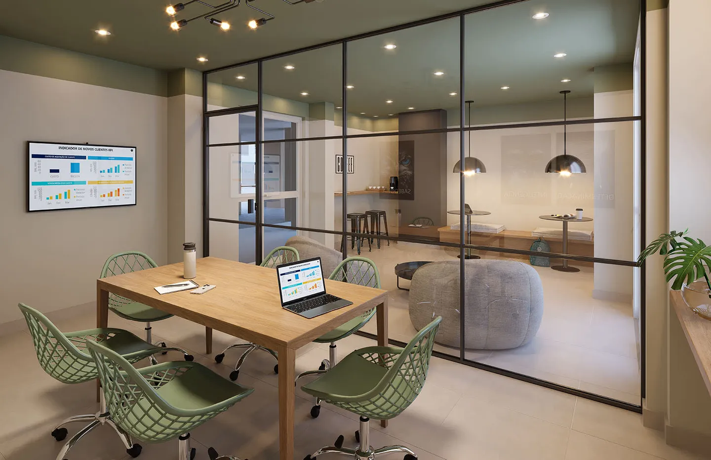 Perspectiva oficial do coworking do Cartola I