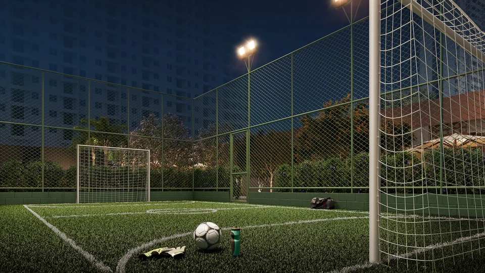 Quadra recreativa do Residencial Dona Ivone Lara