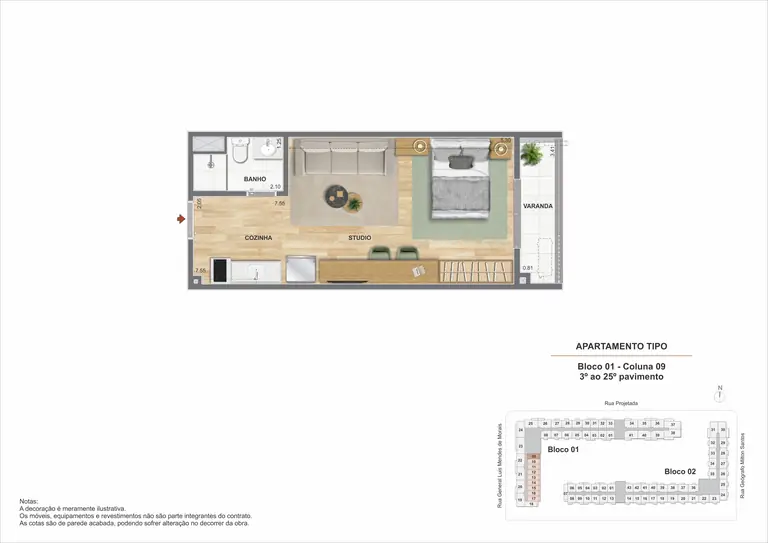 Planta do Residencial Pixinguinha