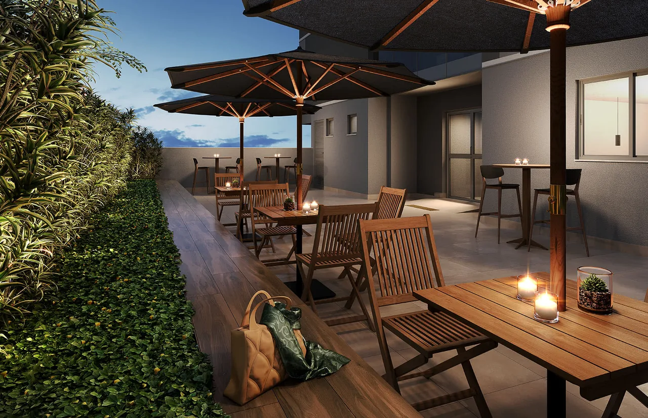 Perspectiva oficial do lounge de festas do Rio Energy