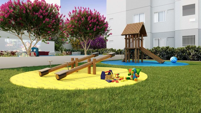 Perspectiva do playground do Único Bonsucesso