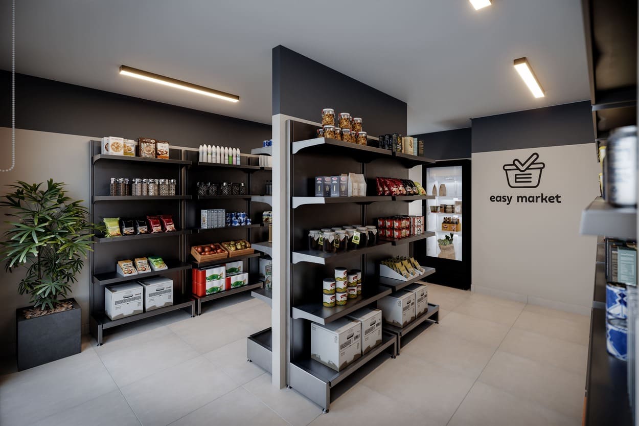 Easy Market do Metropolitan Dream – mercadinho interno no condomínio Barra Olímpica