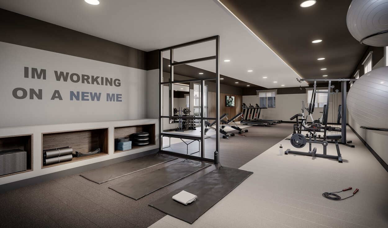 Academia fitness do Metropolitan Dream, Barra Olímpica – equipamentos completos