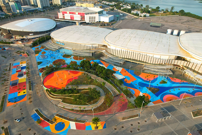 Parque Rita Lee na Barra Olímpica, área verde próxima ao Metropolitan Dream