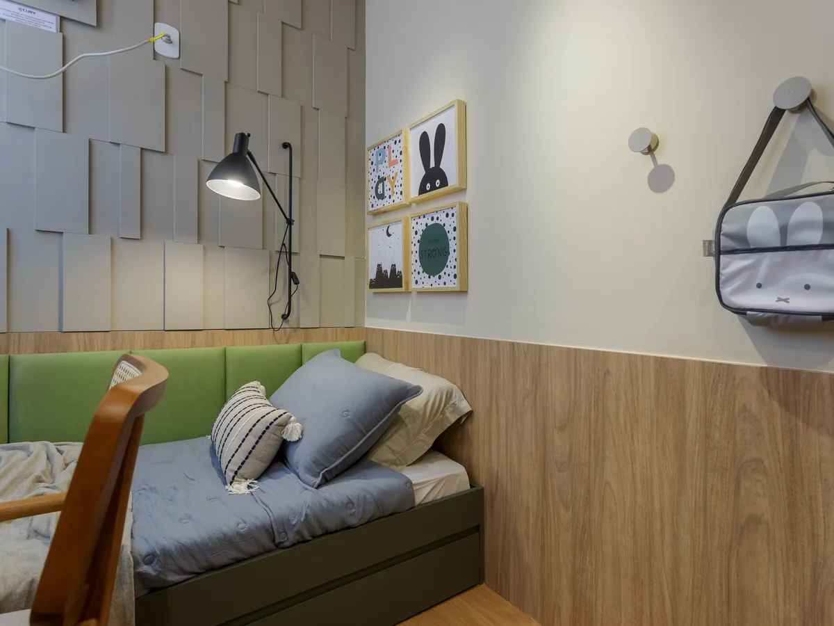 Ambiente do apartamento decorado do Parque Brito 3 em Campo Grande