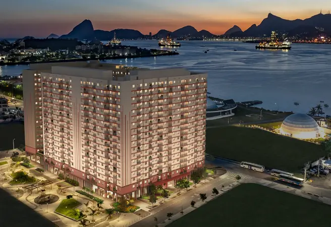 Fachada do empreendimento Orla Central em Niterói